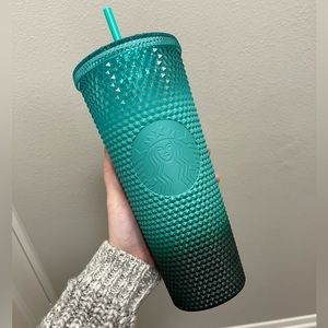 Starbucks Studded Tumbler (Green Ombré)
